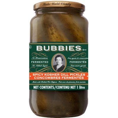 BUBBIES SPICY DILL PICKLES [1 pkg]
