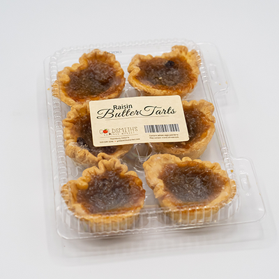TARTS- 6 RAISIN BUTTERTARTS [1 pkg]
