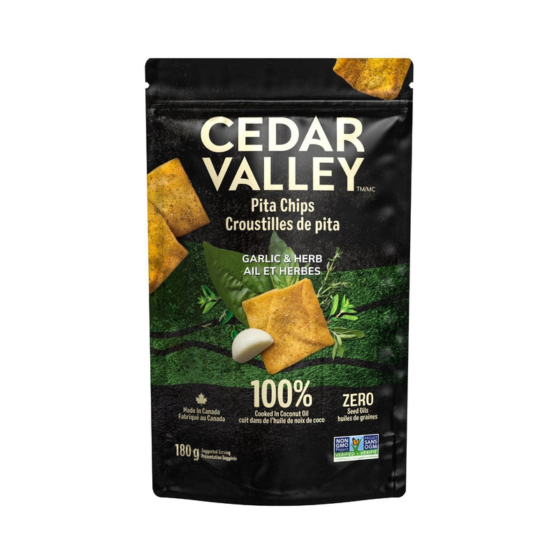 CV GARLIC & HERB PITA CHIPS [1 pkg]