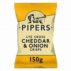 PIPERS CHEDDAR & ONION CRISPS [1 pkg]