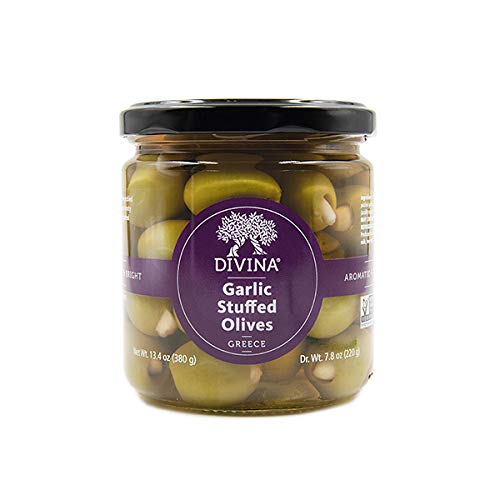 DIVINA GARLIC STUFFED OLIVES [1 ea]