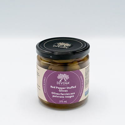 DIVINA RED PEPPER OLIVES [1 ea]