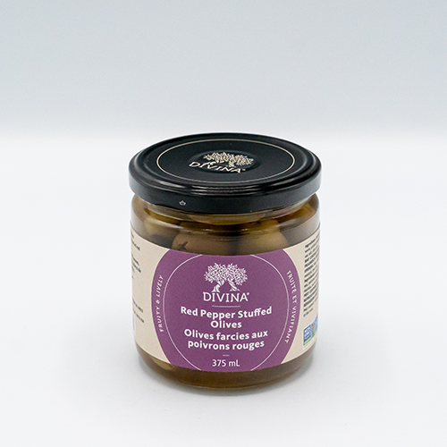 DIVINA RED PEPPER OLIVES [1 ea]