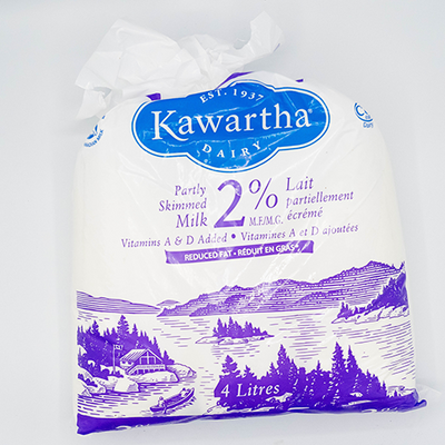 KAWARTHA 2% MILK BAGS [4 l]