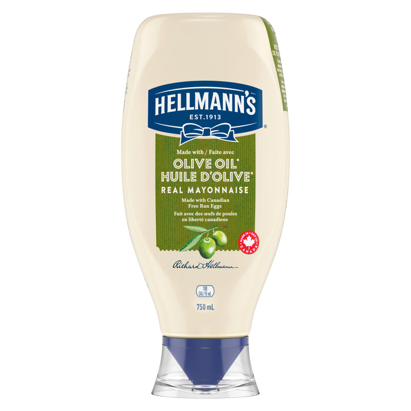 HELLMANS OLIVE OIL MAYO SQUEEZ [750 ml]