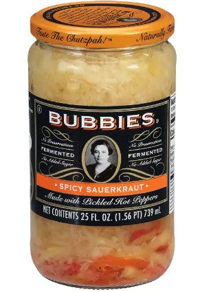 BUBBIES HOT PEPPER SAUERKRAUT [1 ea]