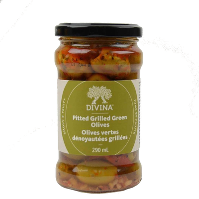 DIVINA PITTED GRN OLIVES [1 pkg]