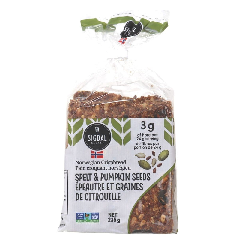 SIGDAL SPELT & PUMPKIN CRISPS [150 g]